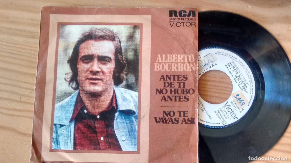 Discos de vinilo: Single ( vinilo) de ALBERTO BOURBON a&ntilde;os 70 - Foto 1