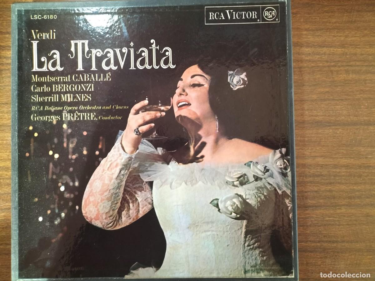 Discos de vinilo: VERDI LA TRAVIATA BOX SET 3LPS Y LIBRETO - Foto 1