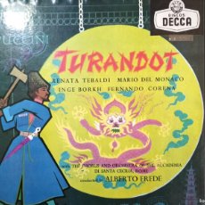 Discos de vinilo: PUCCINI TURANDOT BOX SET 3 LPS Y LIBRETO