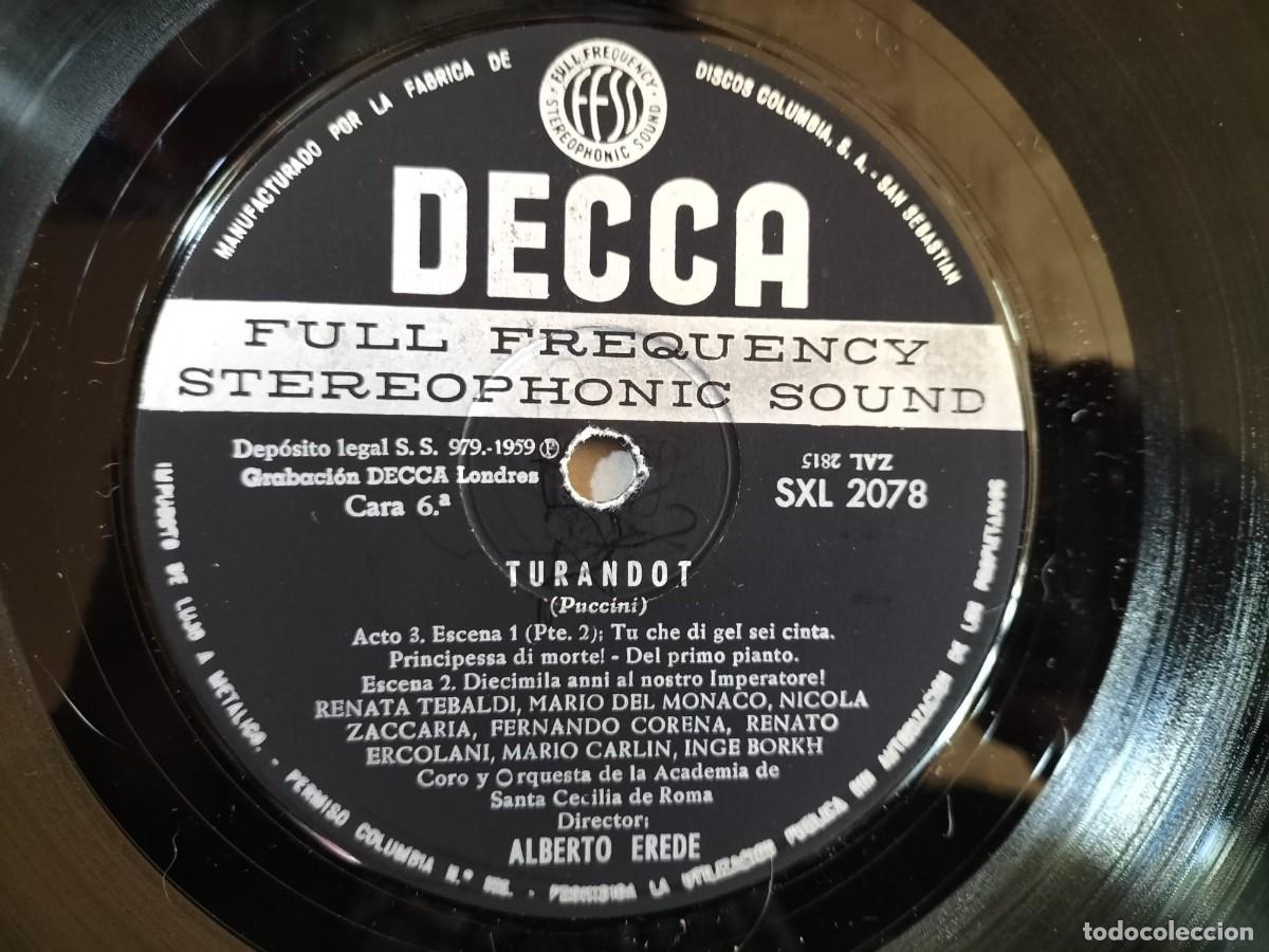 Discos de vinilo: PUCCINI TURANDOT BOX SET 3 LPS Y LIBRETO - Foto 3