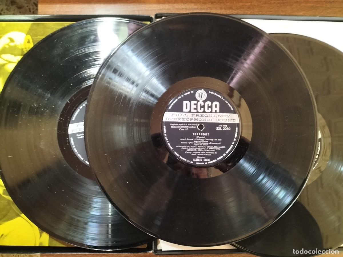 Discos de vinilo: PUCCINI TURANDOT BOX SET 3 LPS Y LIBRETO - Foto 4