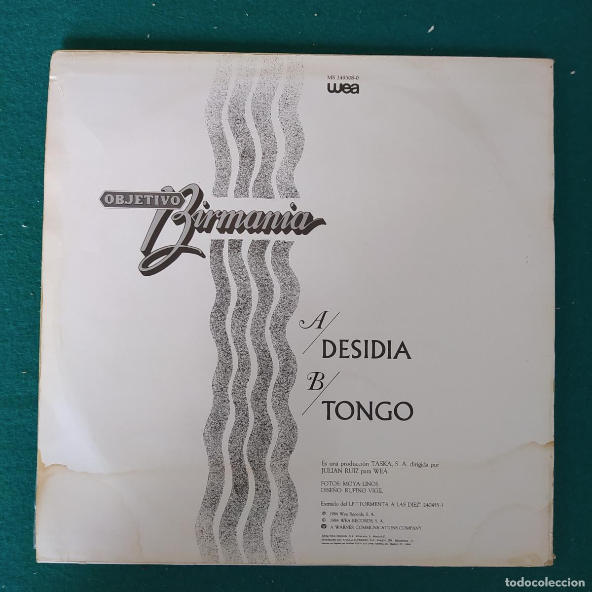 Discos de vinilo: Objetivo Birmania &ndash; Desidia - Foto 2