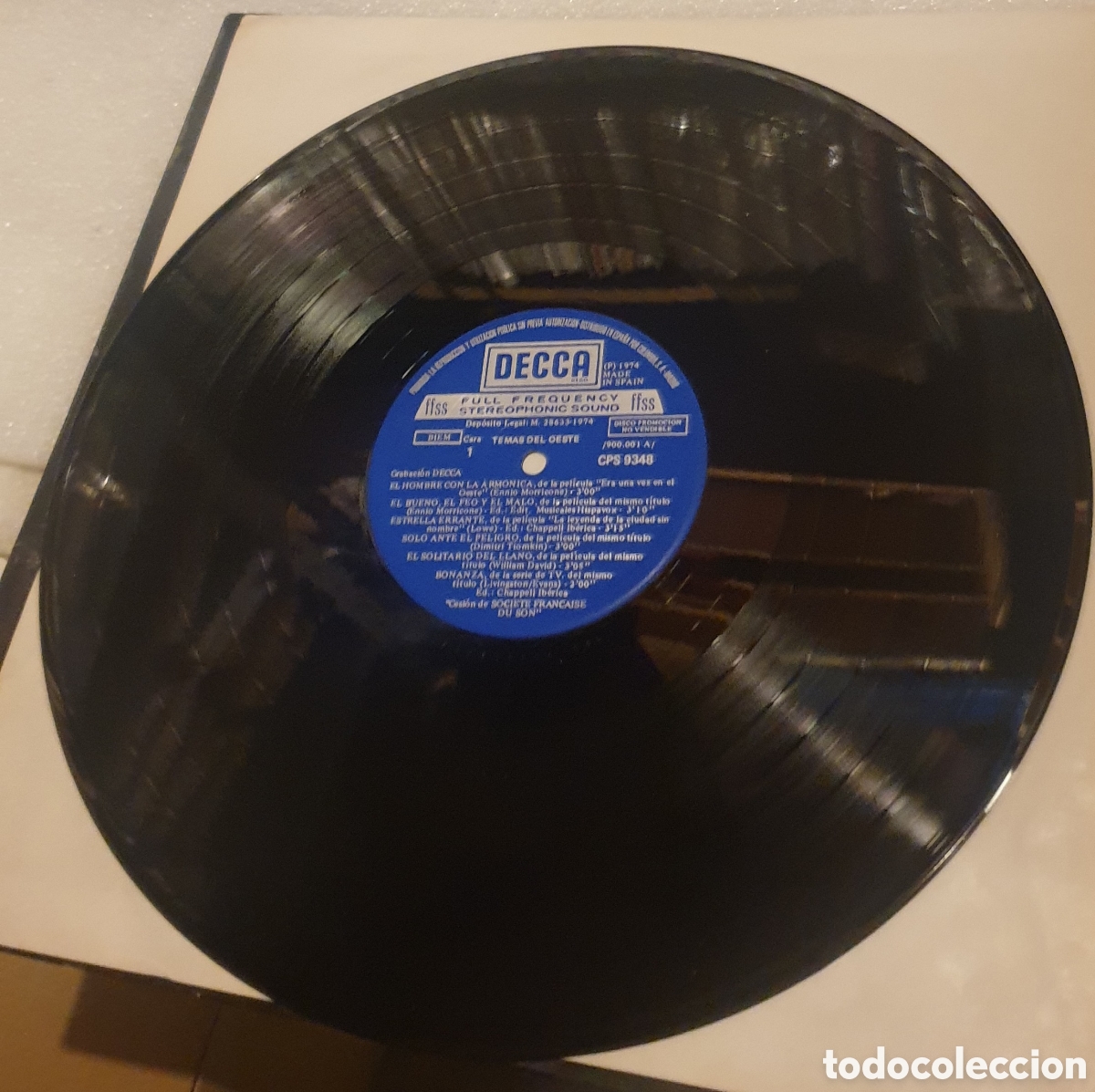 Discos de vinilo: Temas del oeste. Decca - Foto 2