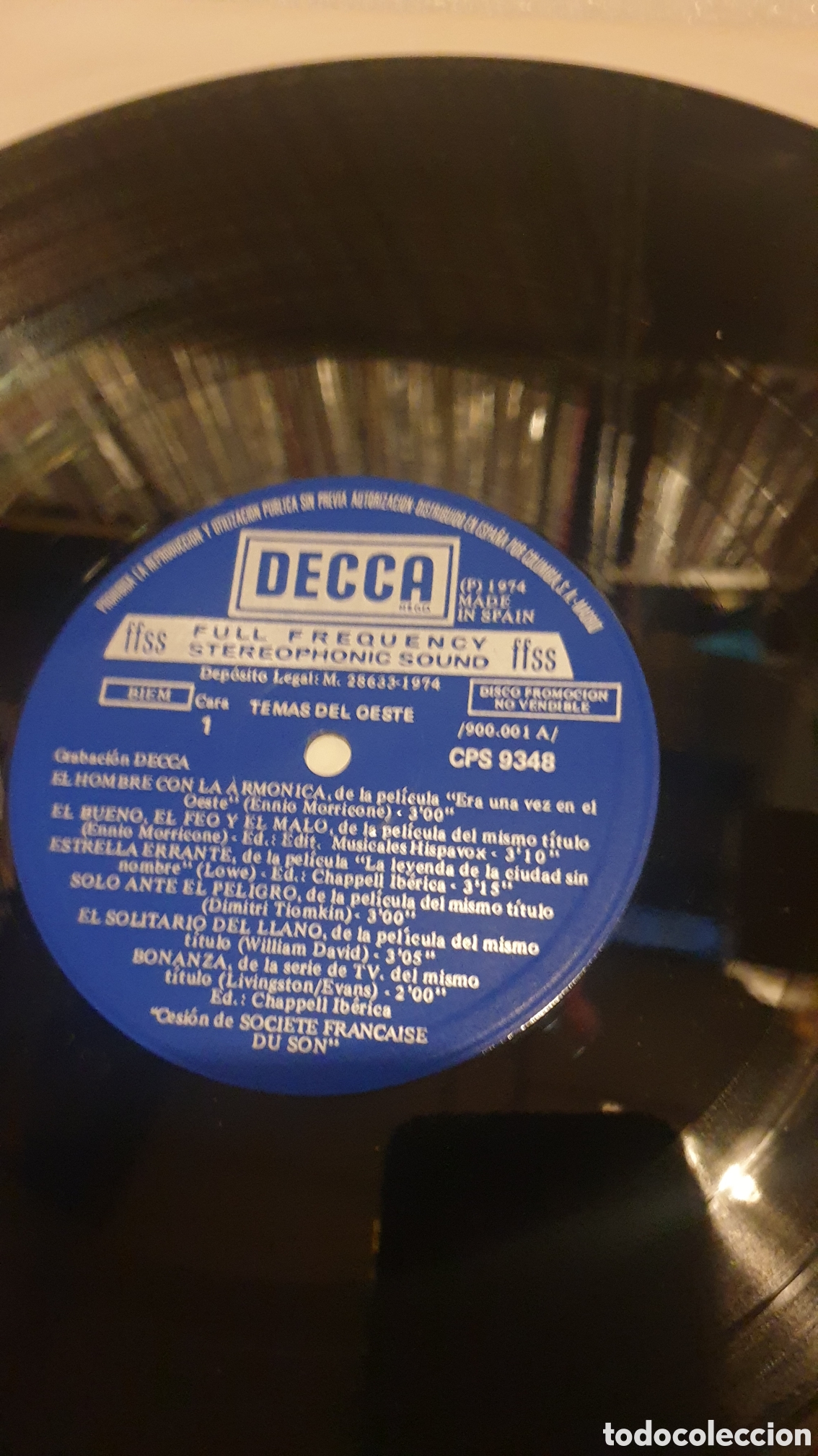 Discos de vinilo: Temas del oeste. Decca - Foto 3