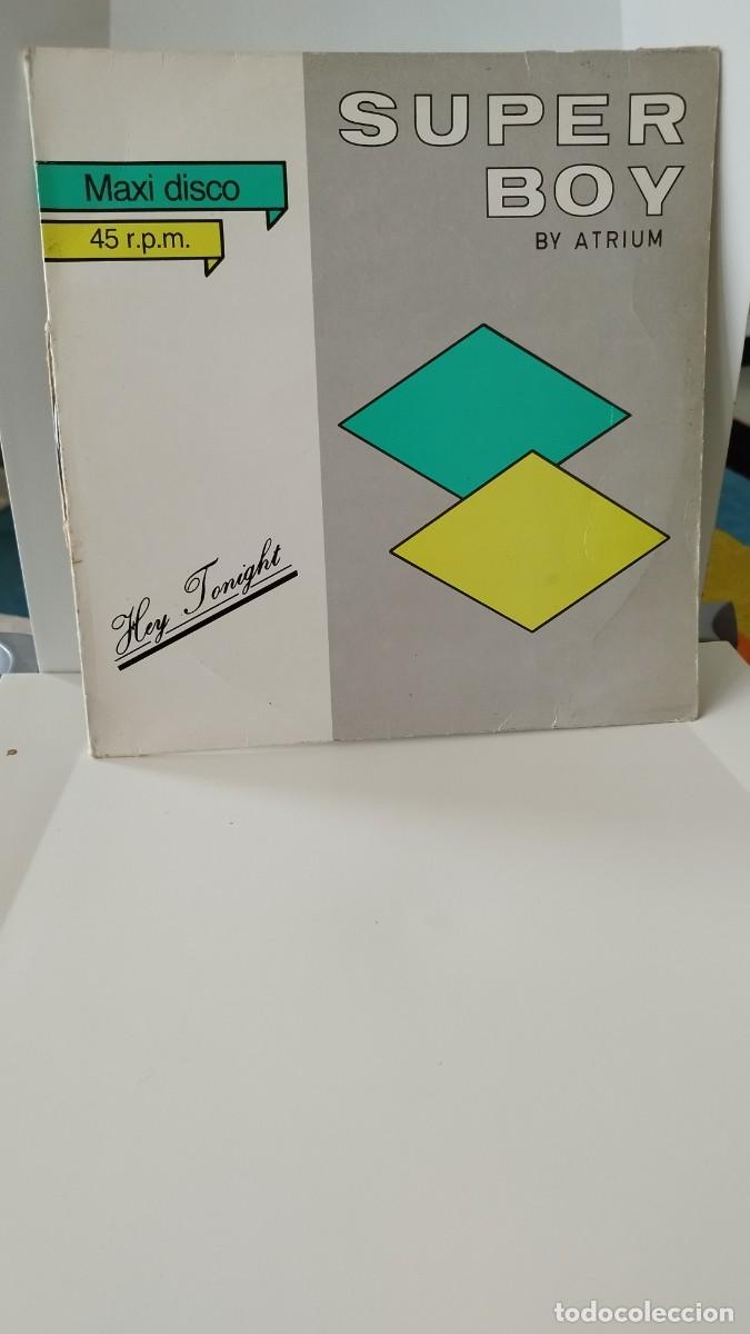 Discos de vinilo: Super Boy &ndash; Hey Tonight.Vinilo Maxi Single .Italo Disco - Foto 1