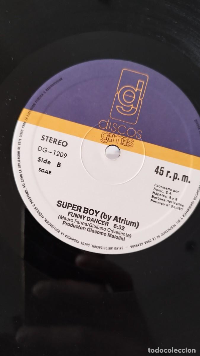 Discos de vinilo: Super Boy &ndash; Hey Tonight.Vinilo Maxi Single .Italo Disco - Foto 3