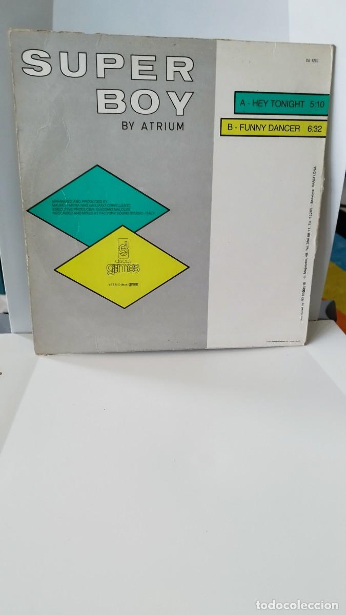 Discos de vinilo: Super Boy &ndash; Hey Tonight.Vinilo Maxi Single .Italo Disco - Foto 4
