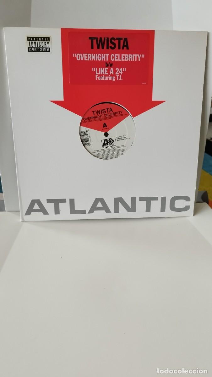 Discos de vinilo: TWISTA,OVERNIGHT CELEBRITY.Vinilo Maxi Rap Single - Foto 1