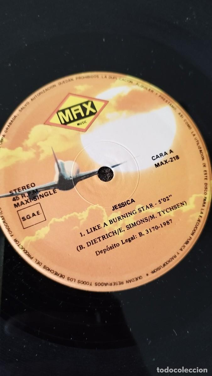 Discos de vinilo: Jessica &ndash; Like A Burning Star.Vinilo Maxi Single Synthpop Electr&oacute;nic - Foto 2