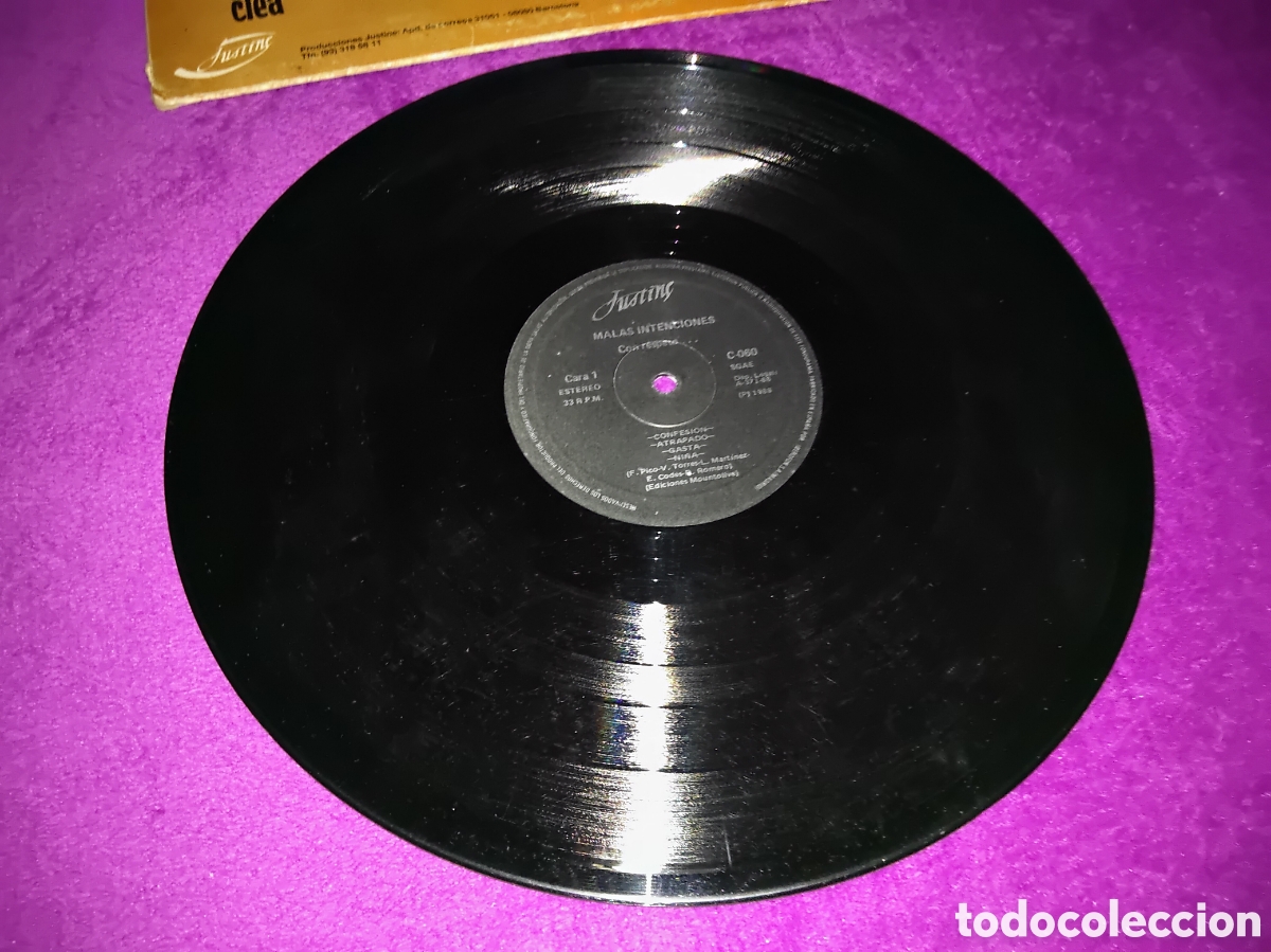Discos de vinilo: MALAS INTENCIONES: CON RESPETO - Foto 3