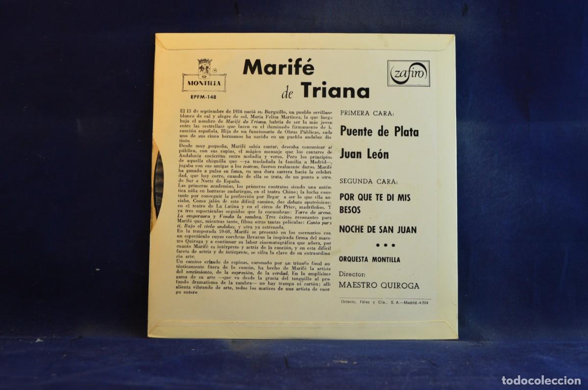 Discos de vinilo: MARIFE DE TRIANA - EL PUETE DE PLATA + 3 EP - Foto 2