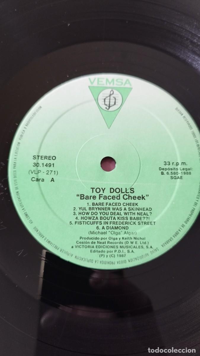 Discos de vinilo: Toy Dolls &ndash; Bare Faced Cheek.Vinilo Lp Punk - Foto 2