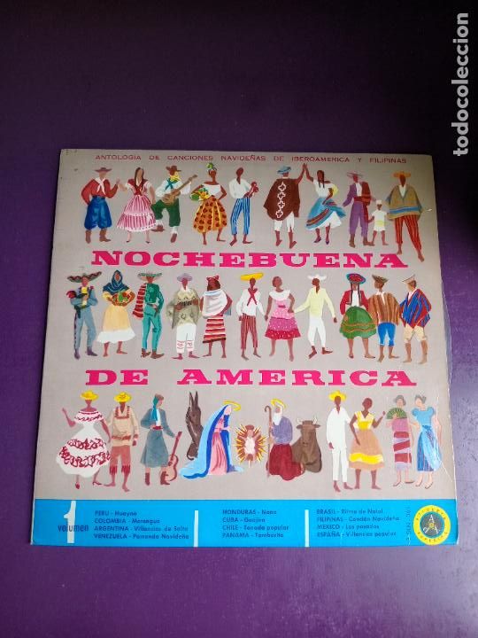 Disques de vinyle: Jose Pag&aacute;n &ndash; Nochebuena de America vol 1 - LP PAX 1961 - PERU FILIPINAS MEXICO ESPA&Ntilde;A, RELIGIOSO POP