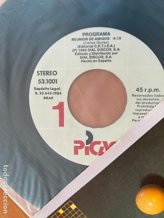 Discos de vinilo: PROGRAMA (REUNION DE AMIGOS) SINGLE ESPA&Ntilde;A 1981 (EPI27) - Foto 2