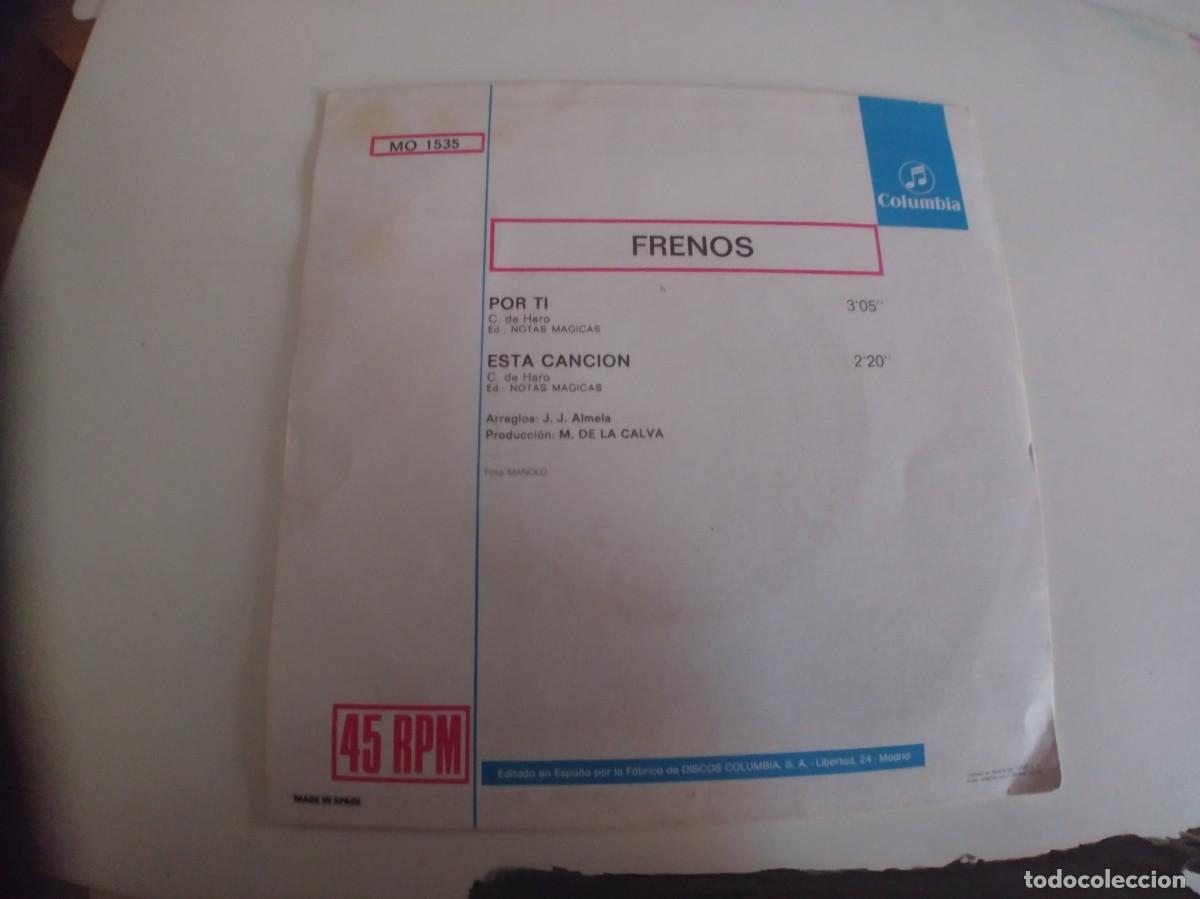 Discos de vinilo: FRENOS-SINGLE POR TI - Foto 2