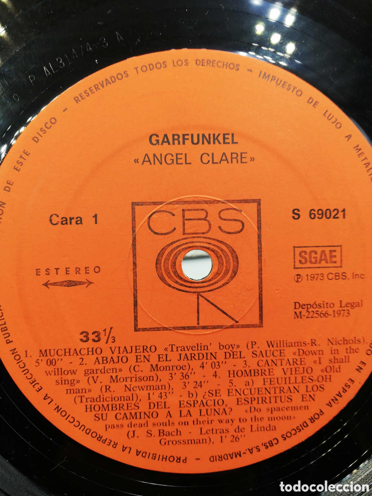 Discos de vinilo: Garfunkel. Angel Clare. Disco de Vinilo. - Foto 3