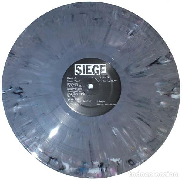 Discos de vinilo: Siege &ndash; Drop Dead - LP - GREY MARBLED - 2009 - Deep Six Records &ndash; #55 - Foto 2