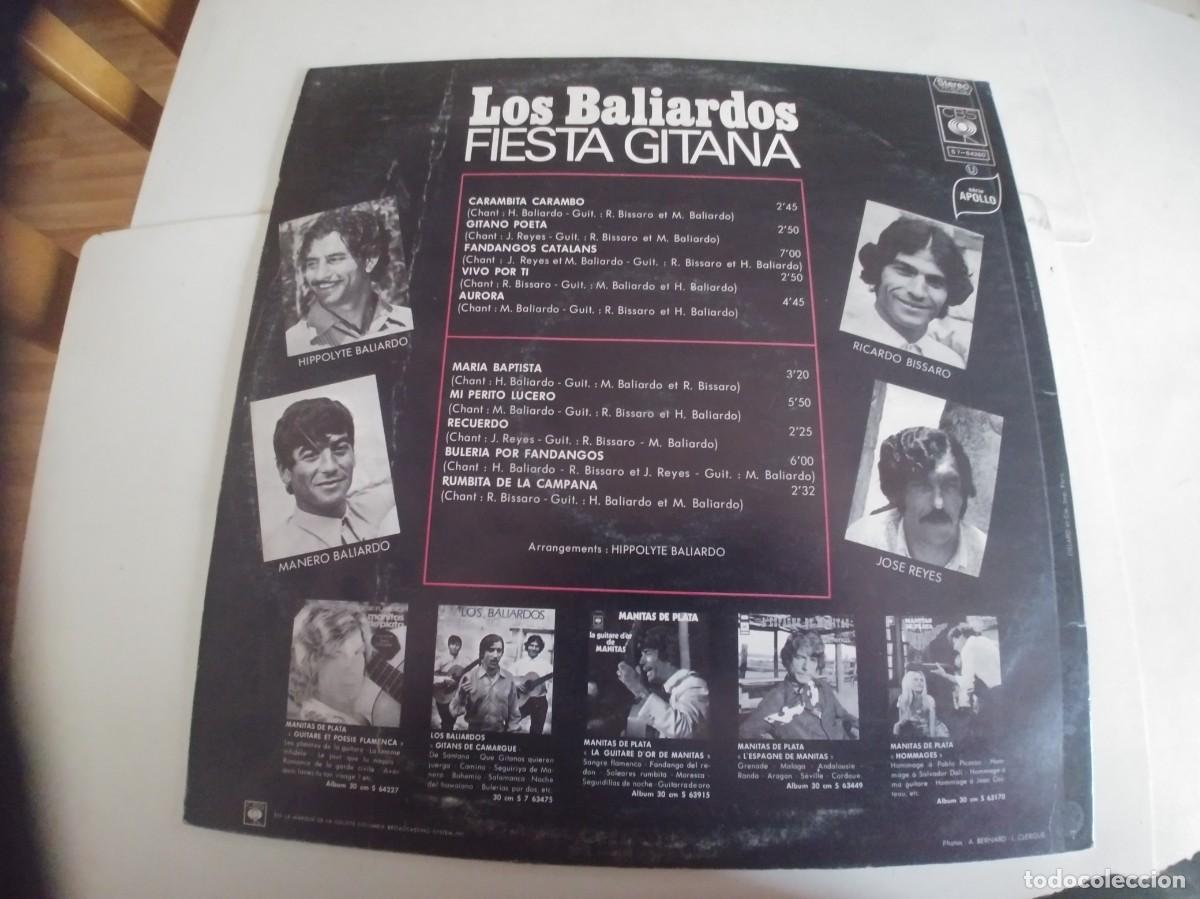 Discos de vinilo: LOS BALIARDOS-LP FIESTA GITANA - Foto 2