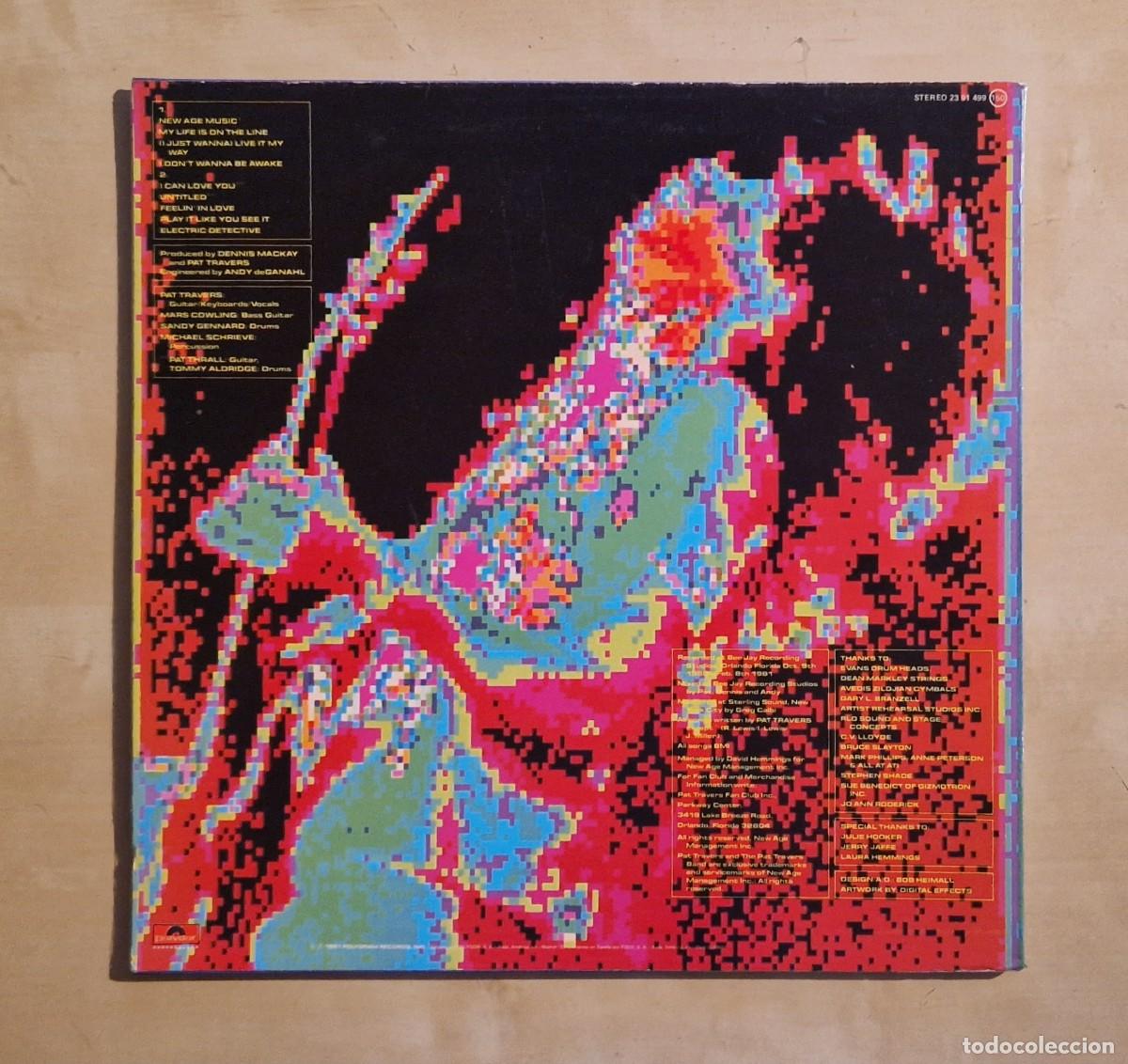 Discos de vinilo: PAT TRAVERS - RADIO ACTIVE LP 1981 (POLYDOR) ESPA&Ntilde;A - Foto 3