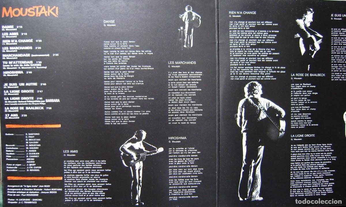 Discos de vinilo: MOUSTAKI.SAME...EX - Foto 3