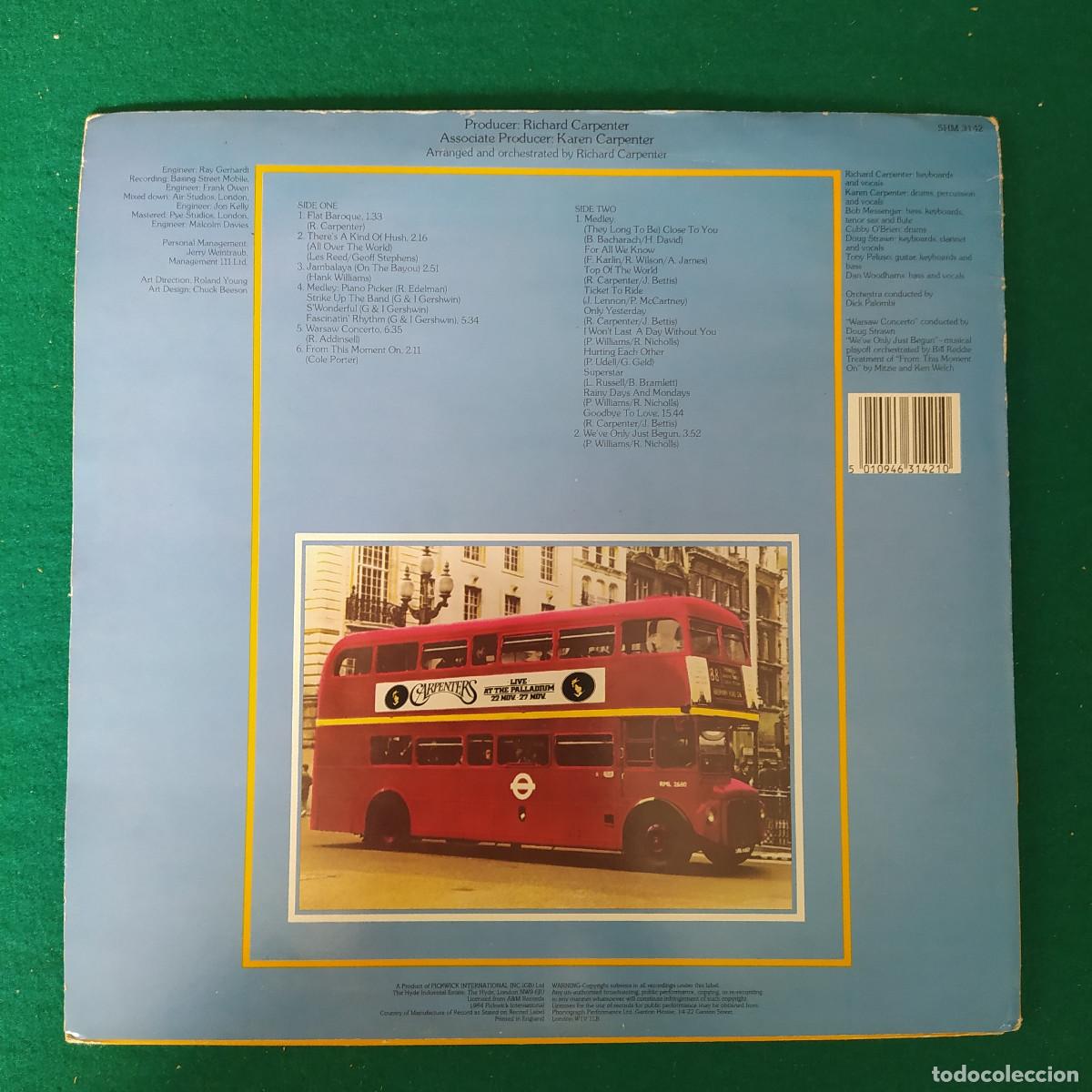 Discos de vinilo: Carpenters &ndash; Live At The Palladium - Foto 2