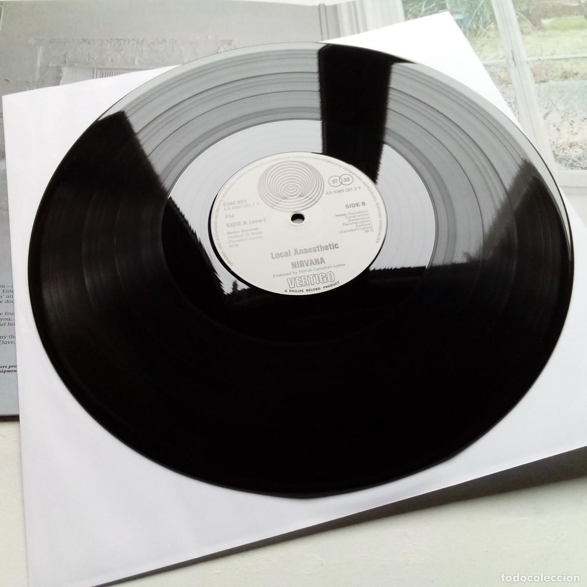 Discos de vinilo: Nirvana&ndash; Local Anaesthetic. LP gatefold rock prog UK - Foto 6