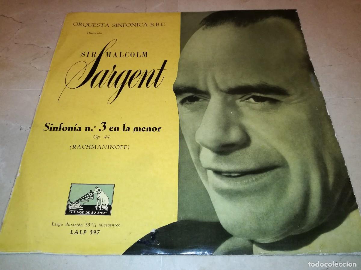 Discos de vinilo: ORQUESTA SINFONICA B.B.C.-SIR MALCOLM SARGENT-SINFONIA N&ordm; 3 EN LA MENOR-ORIGINAL 1958-MUY RARO