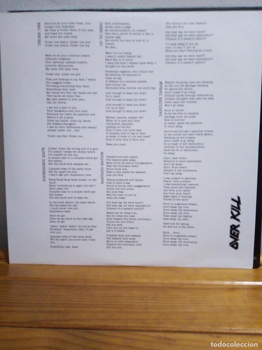 Discos de vinilo: Overkill, W.F.O. - Foto 3