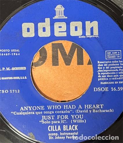 Discos de vinilo: Cilla Black &ndash; Anyone Who Had A Heart Single 7&rdquo; - Foto 1