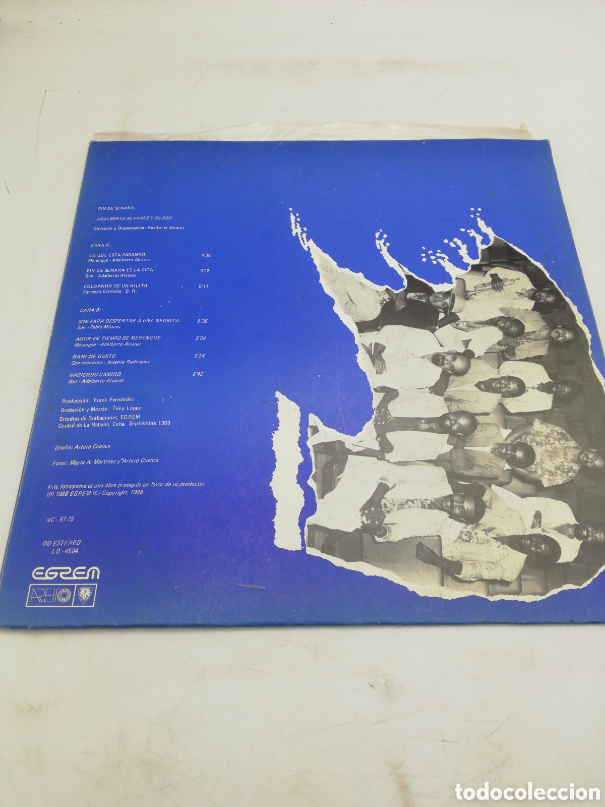 Discos de vinilo: Adalberto. Fin de semana con Adalberto. LP. - Foto 2