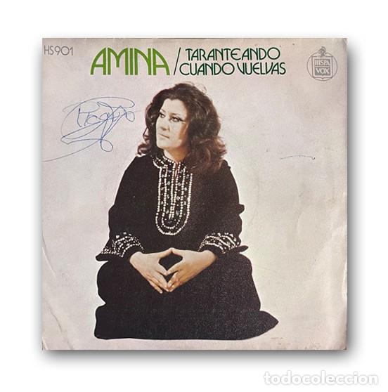 Discos de vinilo: Amina &ndash; Taranteando / Cuando Vuelvas Single 7&rdquo; - Foto 1