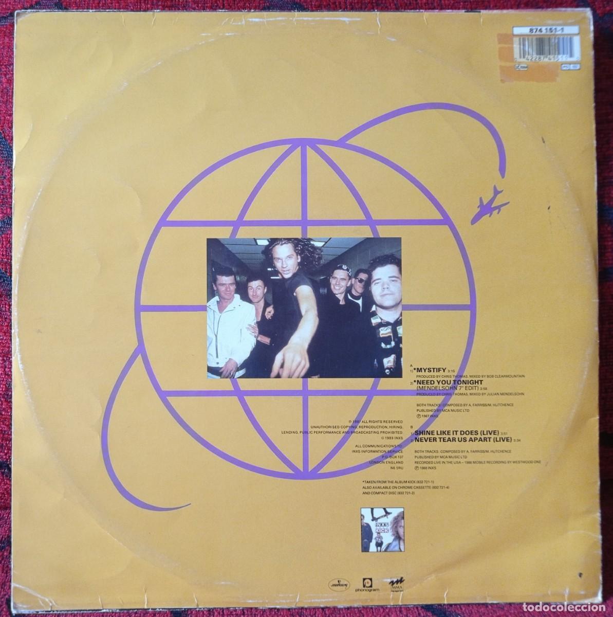 Discos de vinilo: INXS ** Mystify ** MAXI SINGLE VINILO ORIGINAL 1989 - Foto 2