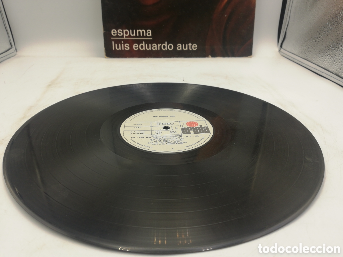 Discos de vinilo: Espuma. Luis Eduardo Aute. Ariola Stereo. - Foto 4