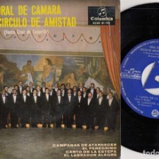 Discos de vinilo: CORAL DE CAMARA DEL CIRCULO DE LA AMISTAD - FOLKLORE DE CANARIAS EP VINILO EDICION C-8