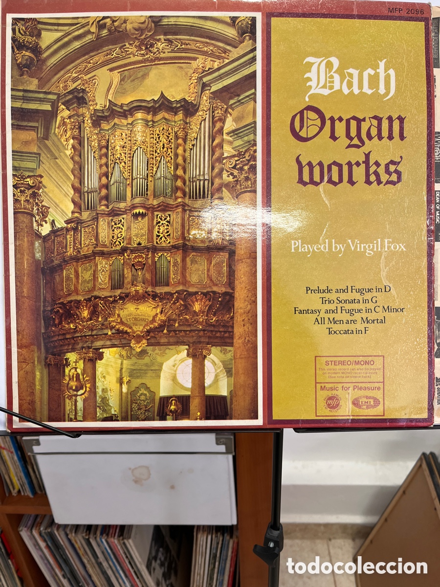 Discos de vinilo: Bach. Organ works. Virgil Fox. LP - Foto 1