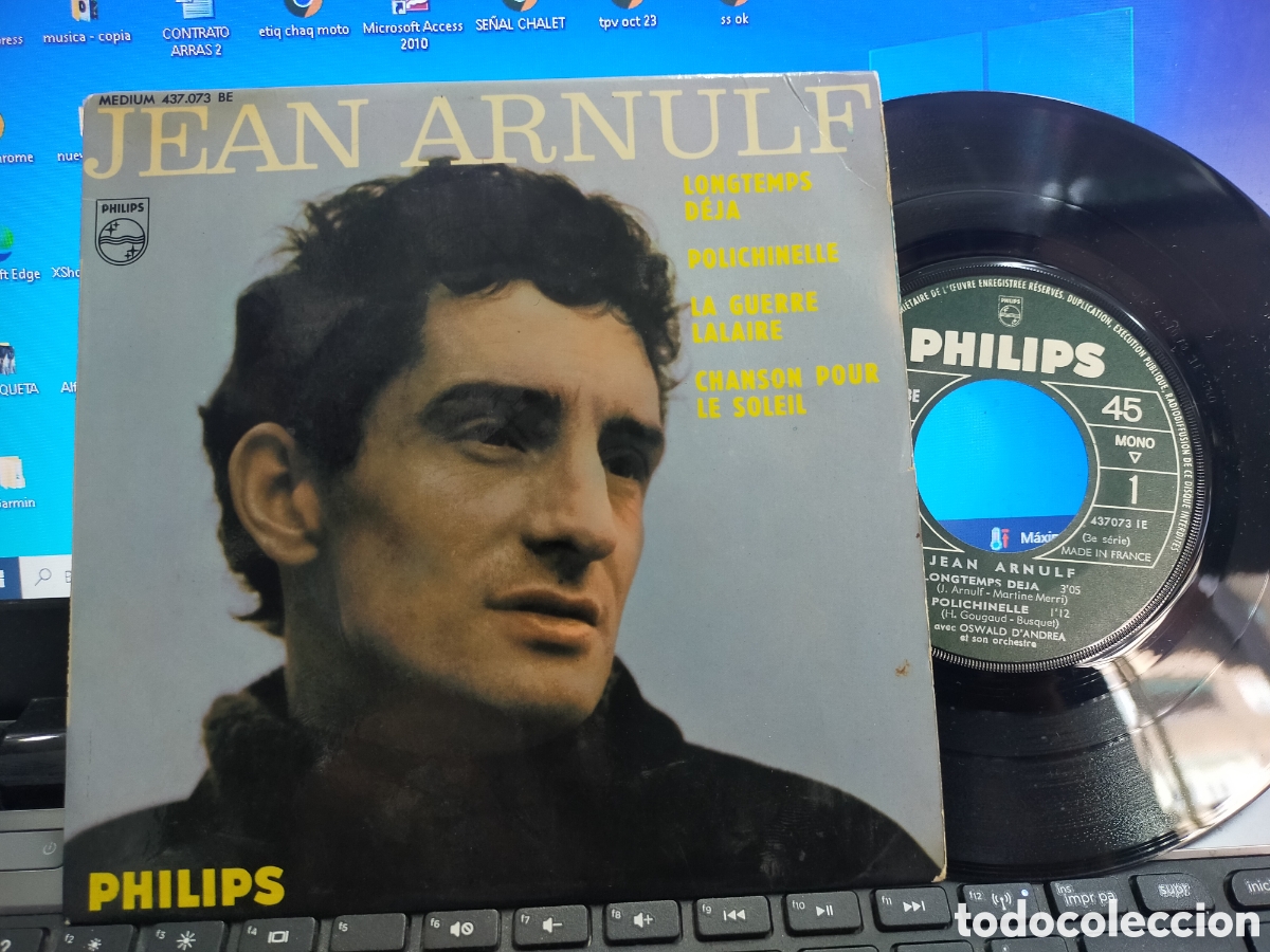 Discos de vinilo: Jean Arnulf ep longtemps deja + 3 Francia - Foto 1