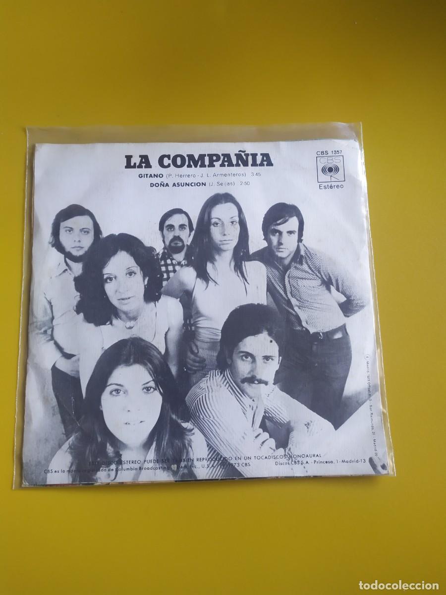 Discos de vinilo: La Compa&ntilde;&iacute;a - Gitano / Do&ntilde;a Asunci&oacute;n 1973 - Foto 2