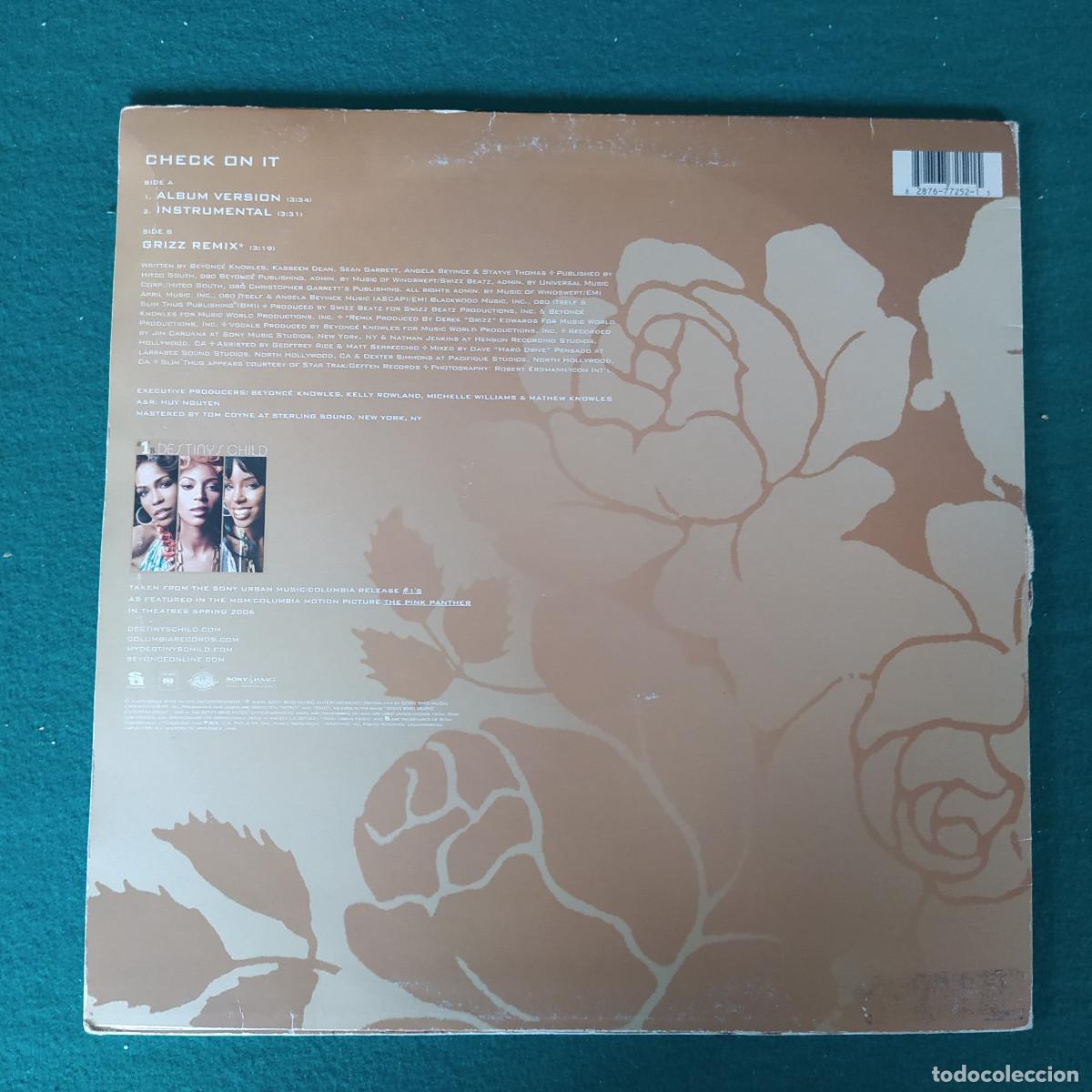 Discos de vinilo: Beyonc&eacute; Featuring Slim Thug &ndash; Check On It - Foto 2