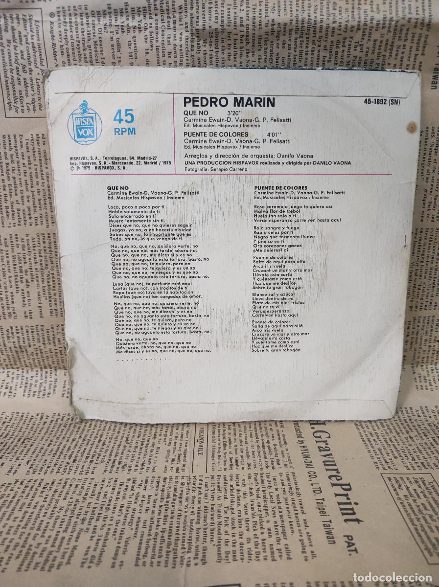 Discos de vinilo: Pedro Mar&iacute;n &ndash; Que No - Foto 2