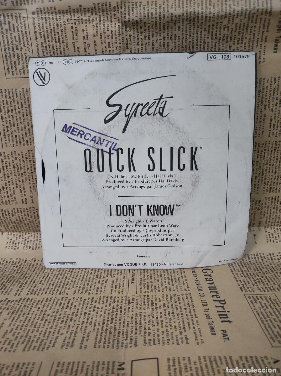 Discos de vinilo: Syreeta &ndash; Quick Slick - Foto 2