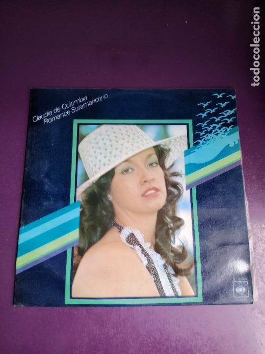 Disques de vinyle: Claudia De Colombia &ndash; Romance Suramericano - LP CBS 1977 - MELODICA , BOLERO, SIN APENAS USO