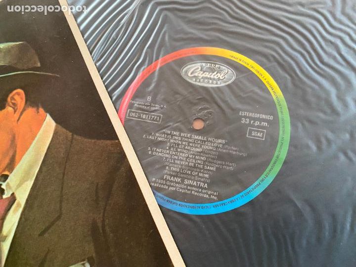 Discos de vinilo: FRANK SINATRA (WEE SMALL HOURS) LP ESPA&Ntilde;A 1985 (B-45) - Foto 2