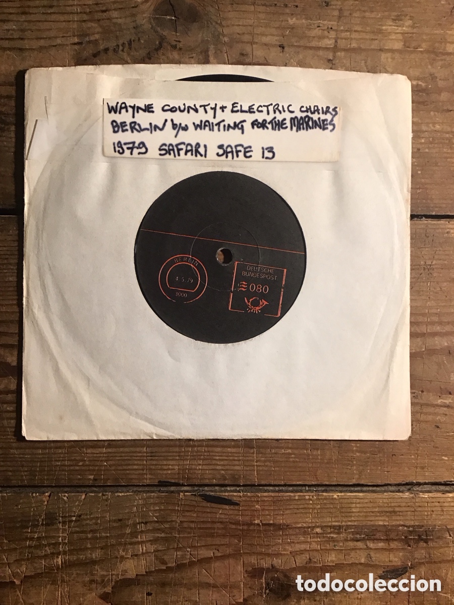 Discos de vinilo: Wayne County & The Electric Chairs Berlin promo - Foto 1