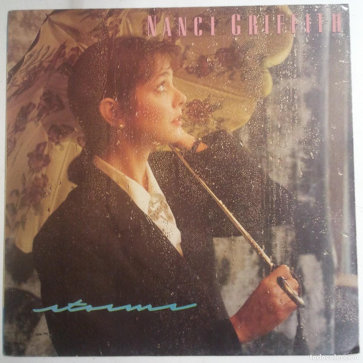 Discos de vinilo: Nanci Griffith Storms LP Alemania 1989 - Foto 1