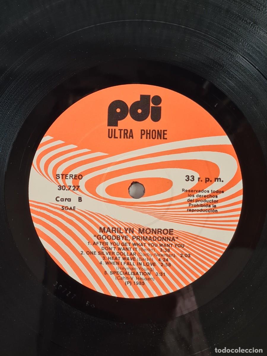 Discos de vinilo: Disco Vinilo Marilyn Monroe Goodbye Primadonna 1985 - Foto 12