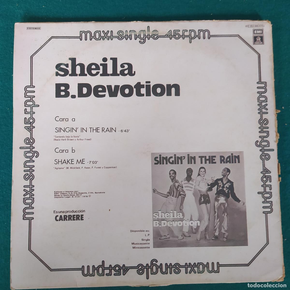 Discos de vinilo: Sheila & B. Devotion &ndash; Singin In The Rain - Foto 2