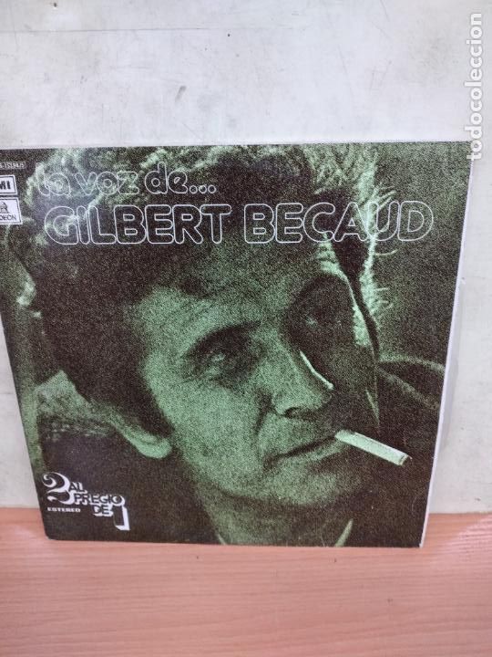 Discos de vinilo: LA VOZ DE GILBERT BECAUD - DOBLE LP EMI ODEON 1977 - Foto 1