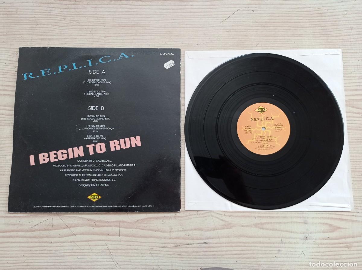 Discos de vinilo: R.E.P.L.I.C.A. - I Begin To Run - Maxi Single - Foto 2