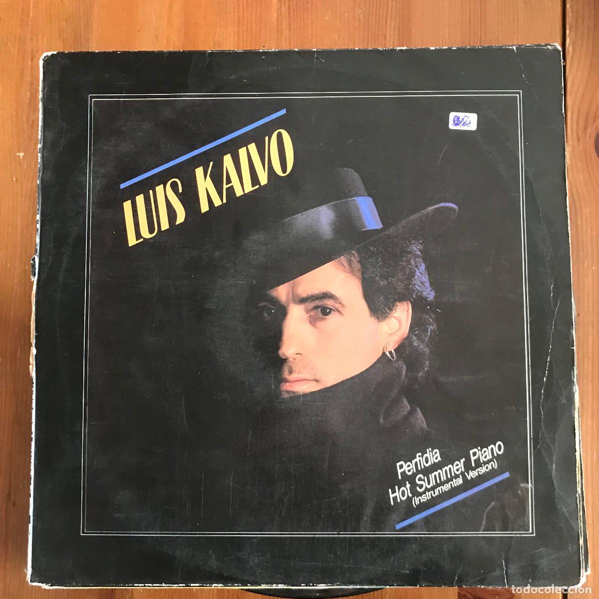 Discos de vinilo: LUIS KALVO - PERFIDIA - 12 MAXISINGLE RAYA 1987 - Foto 1
