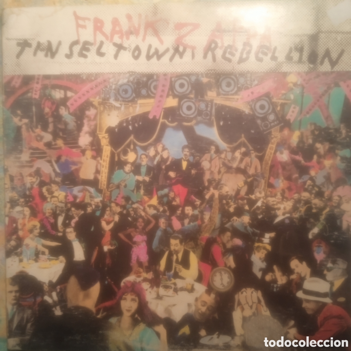 Discos de vinilo: Frank zappa tin seltown rebeli&oacute;n,doble lp,1981,Canad&aacute; Epic,37337-bl